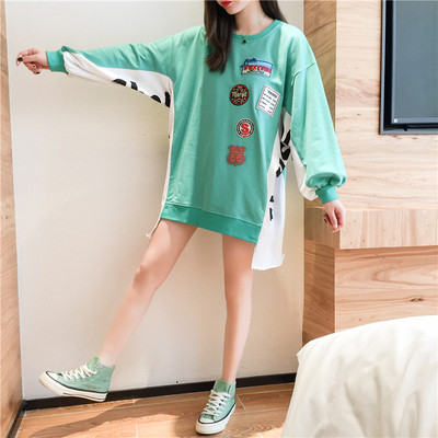 Alkalmi női blúz kerek nyakkivágással terhes nők számára