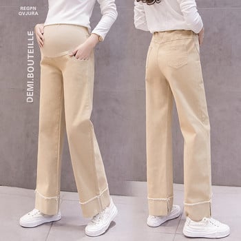 Нов модел дамски панталон с висока талия за бременни