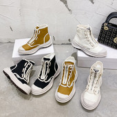 Ikdienas sieviešu kedas ar rāvējslēdzēju un plakanu zoli