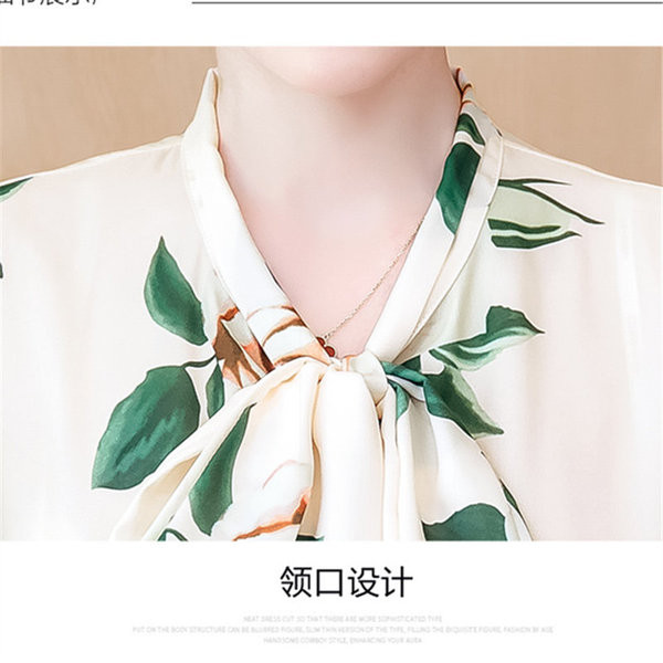 Modern női ing rövid és hosszú ujjal, virágmintával