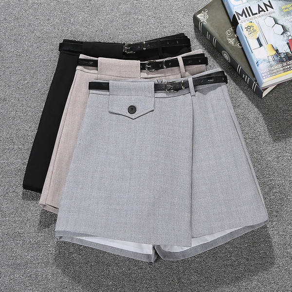 Fusta-pantaloni de dama model nou cu centura