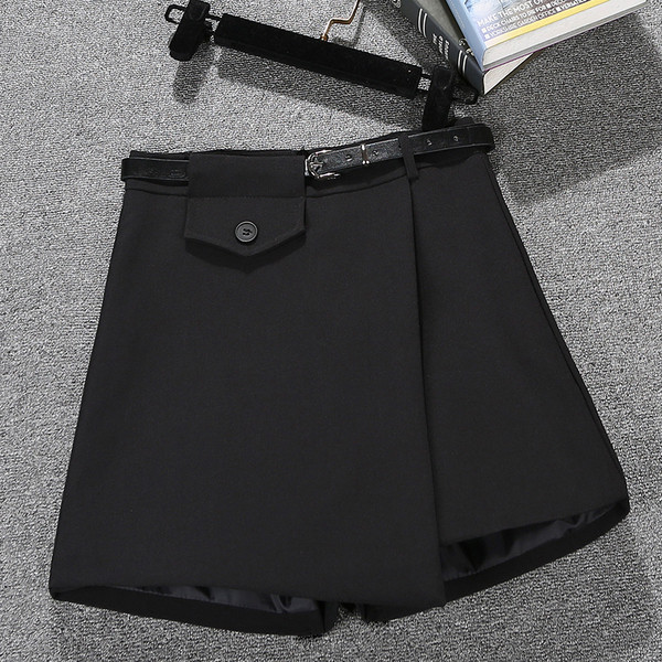 Fusta-pantaloni de dama model nou cu centura