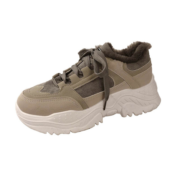 Γυναικεία χειμερινά αθλητικά παπούτσια με ψηλή σόλα