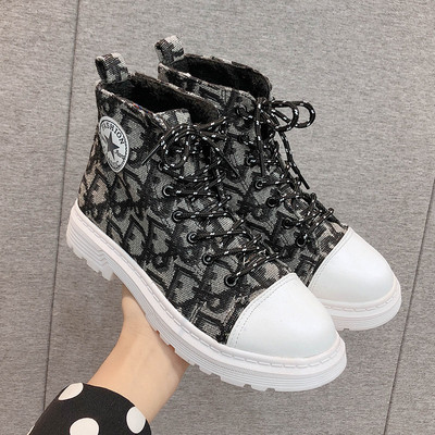 Sieviešu rudens kedas ar saitēm divās krāsās