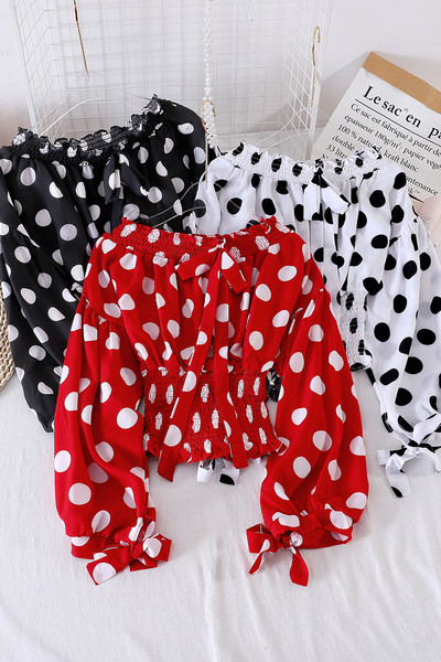 Naiste vabaaja särk pikkade varrukate ja elastse vöökohaga