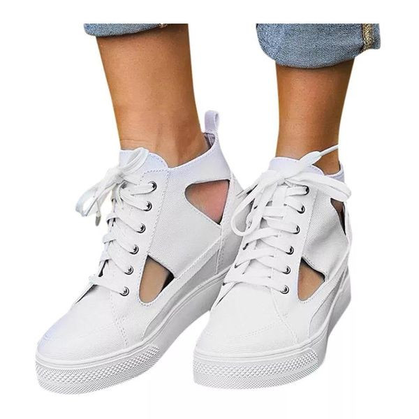 Modernas sieviešu kedas ar slēptu platformu