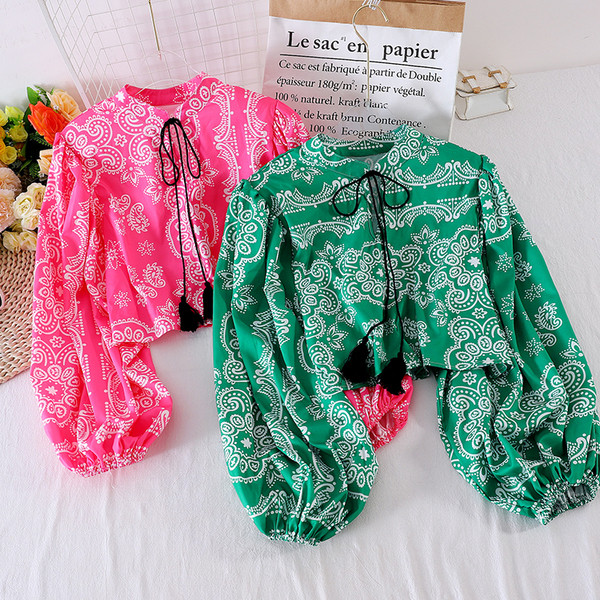 Női rövid, széles ujjú ing, két színben