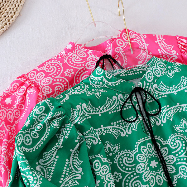 Női rövid, széles ujjú ing, két színben