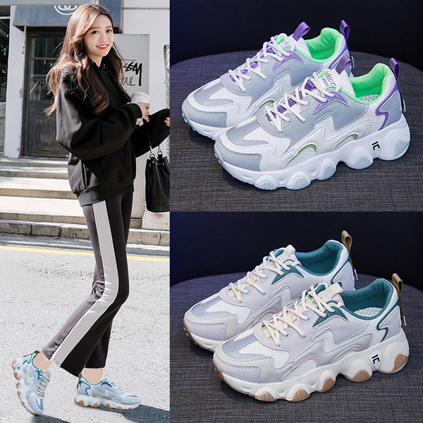 JAUNS sieviešu kedu modelis ar mežģīnēm un biezu raupju zoli