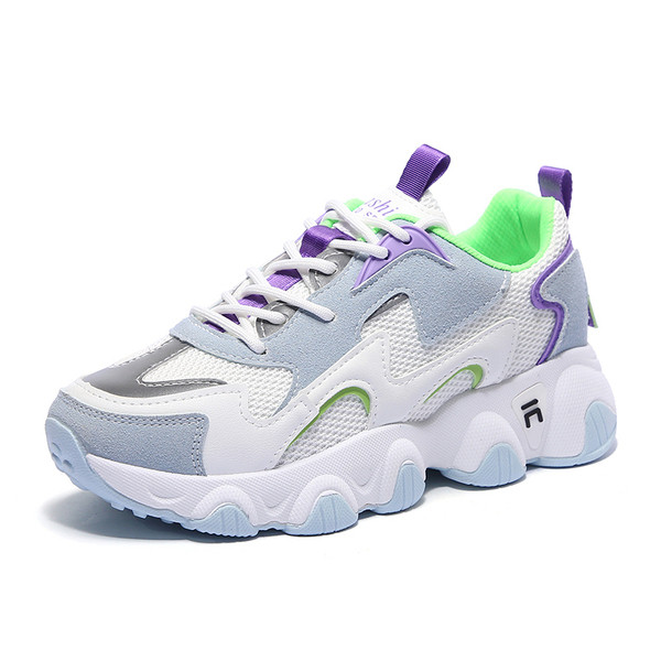 JAUNS sieviešu kedu modelis ar mežģīnēm un biezu raupju zoli