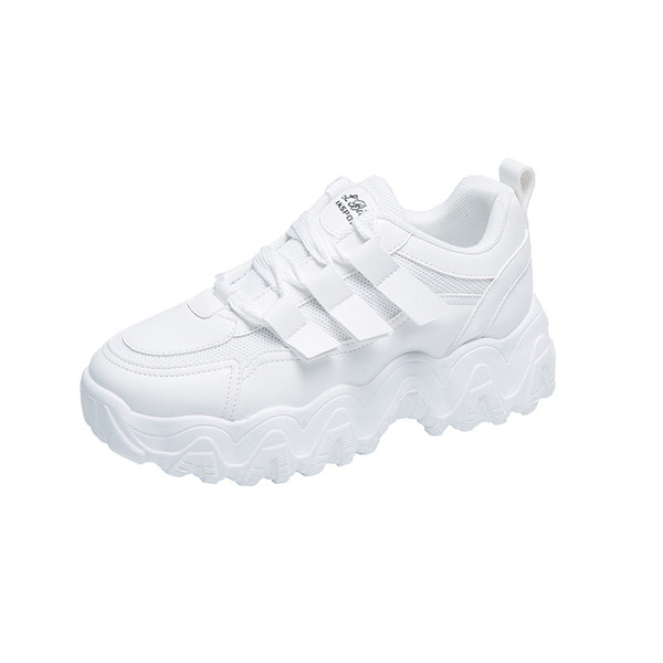 ΝΕΟ μοντέλο γυναικεία αθλητικά παπούτσια με κορδόνια και παχιά τραχιά σόλα