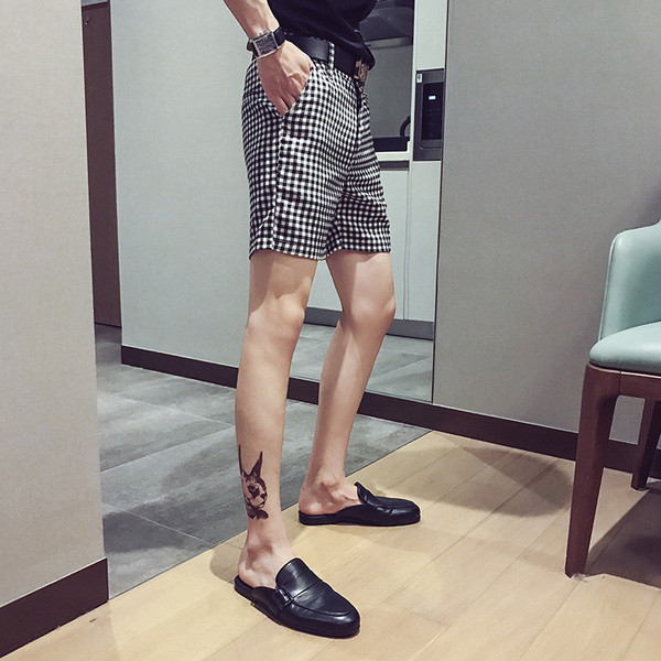 Rūtaini šorti ar kabatām