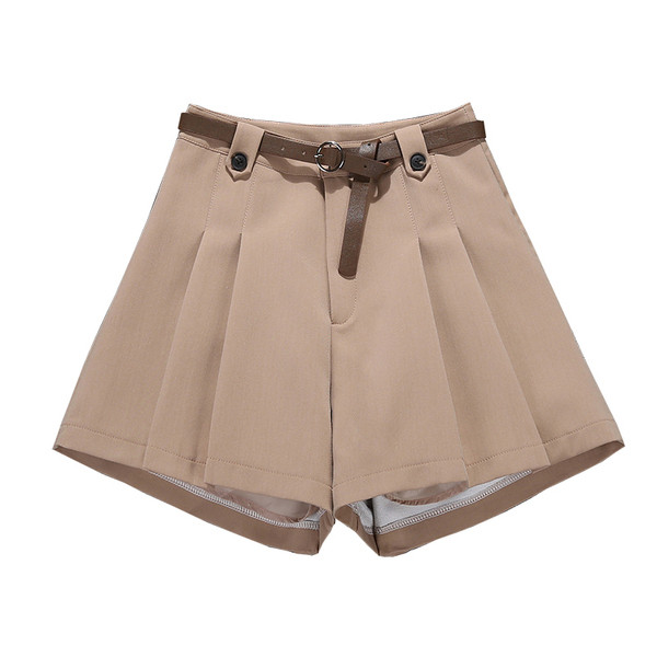 Sieviešu šorti ar jostiņu - paaugstināts viduklis