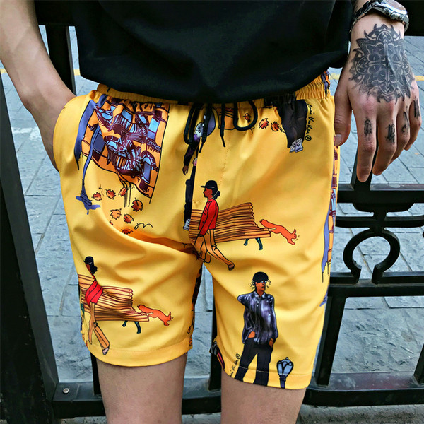 Nyári alkalmi rövidnadrág, mintával