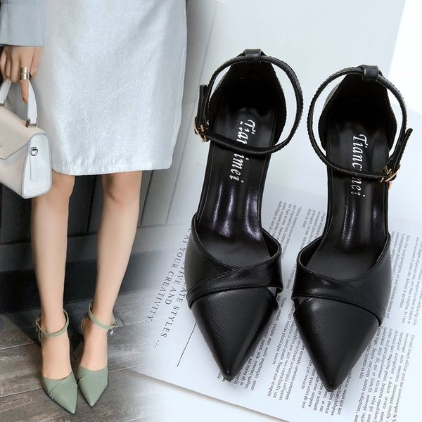 Öko bőrből készült női cipő hegyes mintával több színben