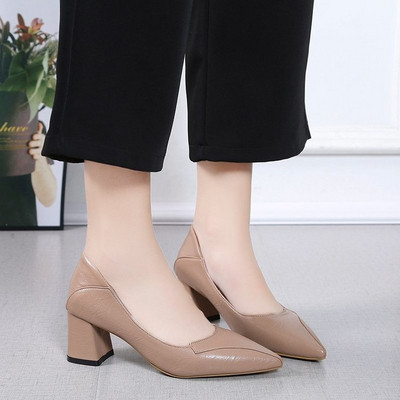 Ikdienas sieviešu apavi no eko ādas - smails modelis