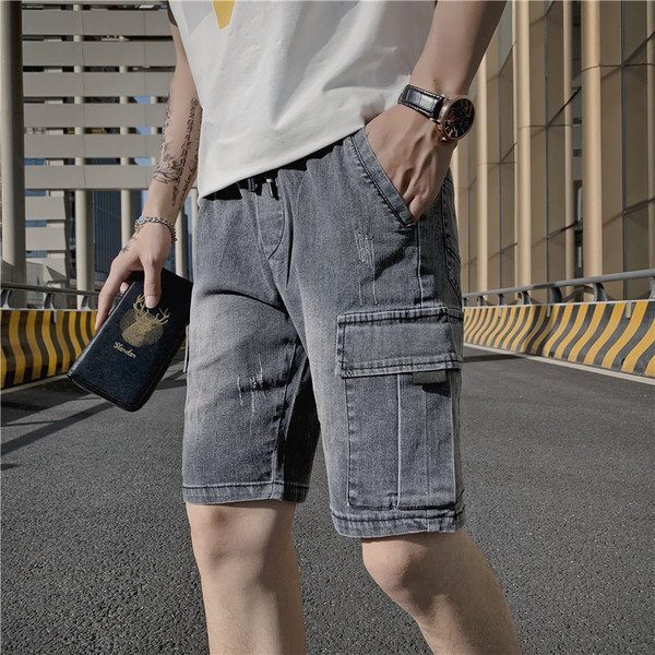 Nyári rövid farmernadrág oldalzsebekkel