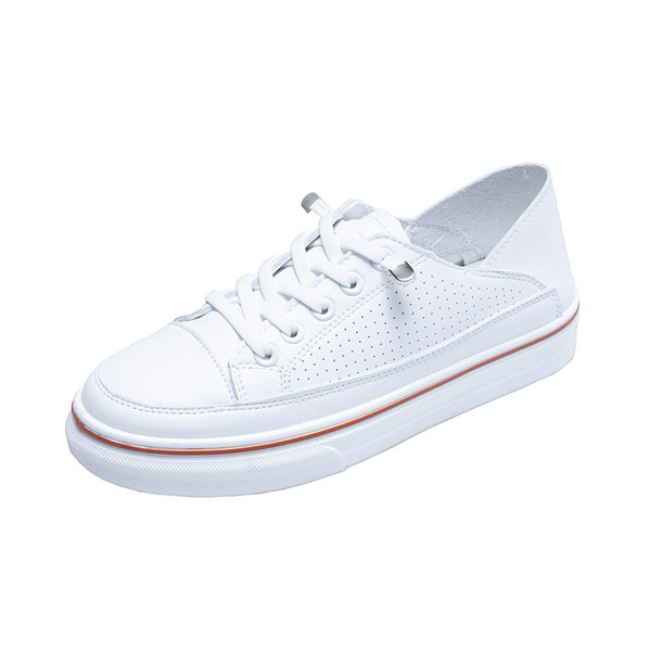 Alkalmi női tornacipő fűzővel és vastag talppal