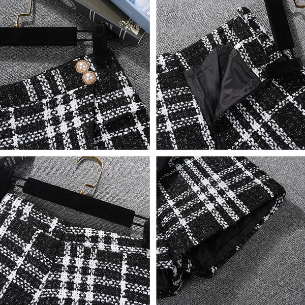 Uus mudel ruuduline seelik-püksid koos ülekandega