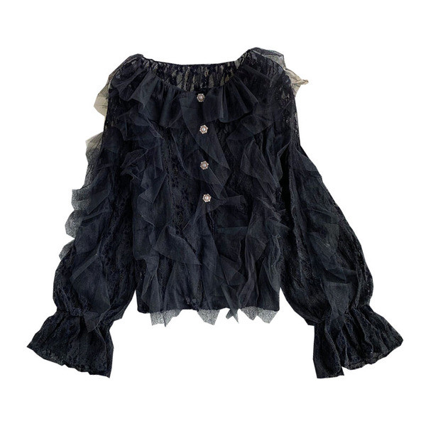 Sieviešu krekls ar ovālu kakla izgriezumu un garām piedurknēm četrās krāsās