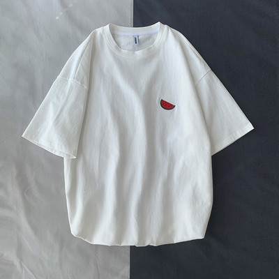 Hímzéses, rövid ujjú, hétköznapi férfi póló több színben