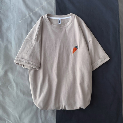 Hímzéses, rövid ujjú, hétköznapi férfi póló több színben