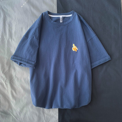 Hímzéses, rövid ujjú, hétköznapi férfi póló több színben