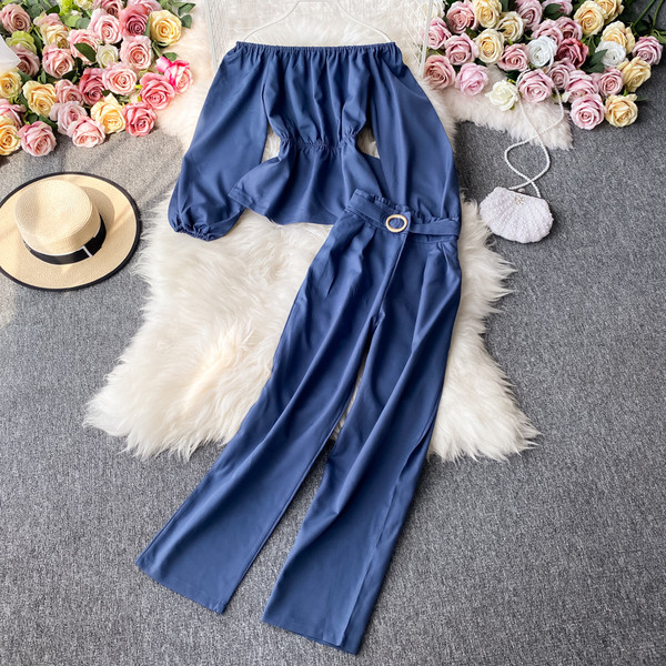 Set zilnic pentru femei din două părți cu curea