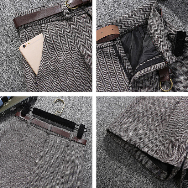 Pantaloni scurți casual de damă cu centură și buzunare