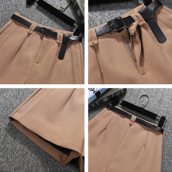 Uue mudeli naiste lühikesed püksid - vööga