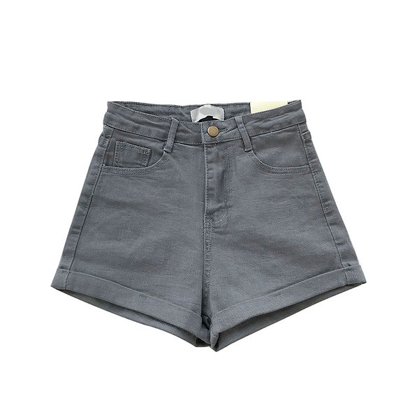 Új modell farmer rövidnadrág magas derékkal