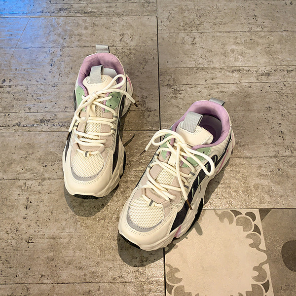 Sports - ikdienas sieviešu kedas ar 6 cm platformu