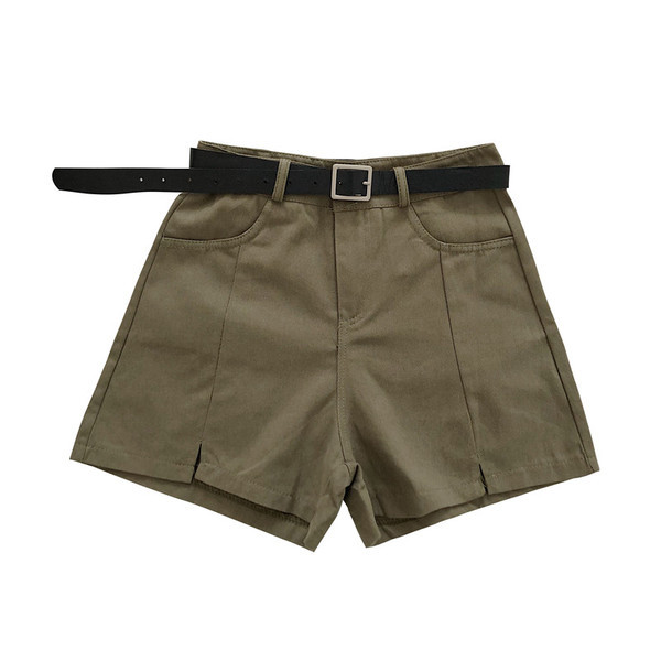 Jauna modeļa sieviešu šorti ar jostiņu - augstu vidukli