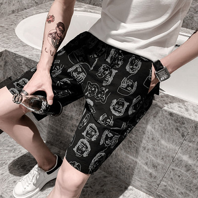 Alkalmi rövidnadrág zsebekkel és mintával