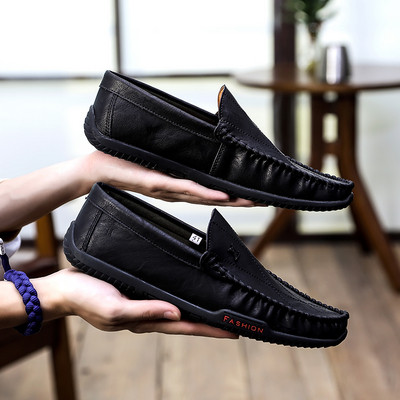 Eko bőrből készült formális férfi mokaszinok