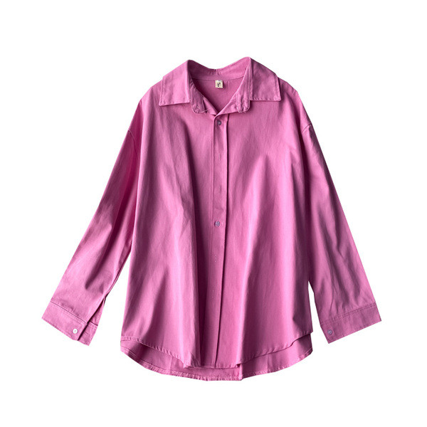 Sieviešu krekls ar klasisku apkakli un pogām divās krāsās