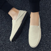 Ikdienas vīriešu mokasīni ar plakanu zoli