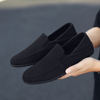 Ikdienas vīriešu mokasīni ar plakanu zoli