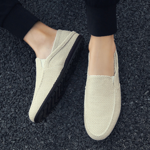 Ikdienas vīriešu mokasīni ar plakanu zoli