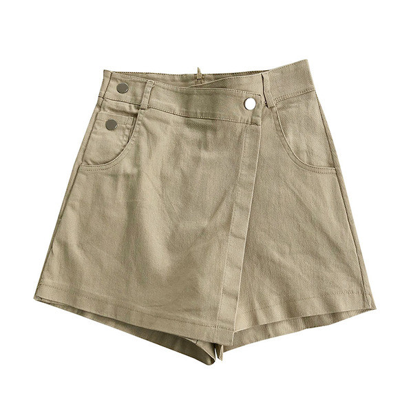 Moodsad naiste lühikesed ülekandega seelikud-püksid