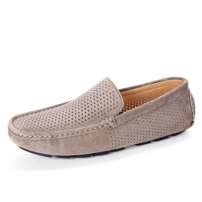 Modern, lélegző férfi mokaszin sima modell