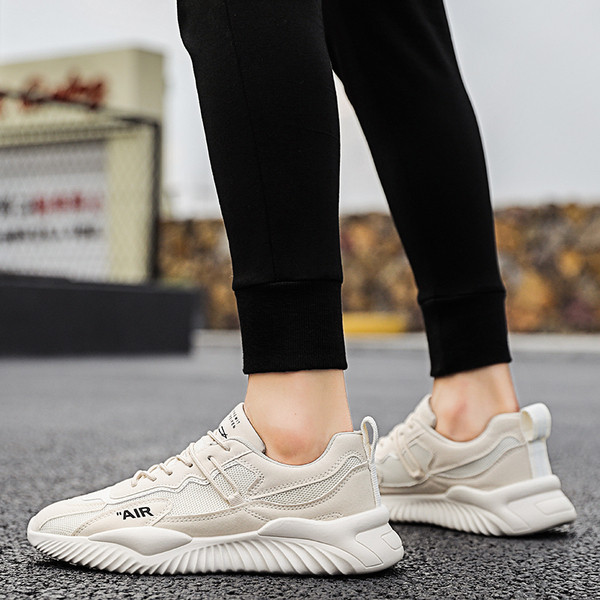 Alkalmi férfi őszi tornacipő fehér fűzővel