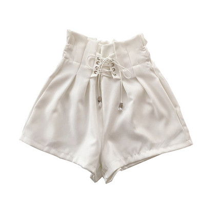 Új modell rövid női farmer, magas derekú megkötővel