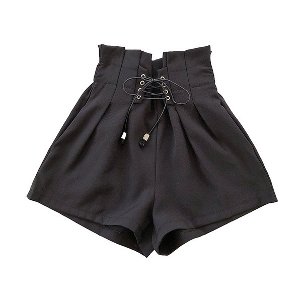 Új modell rövid női farmer, magas derekú megkötővel