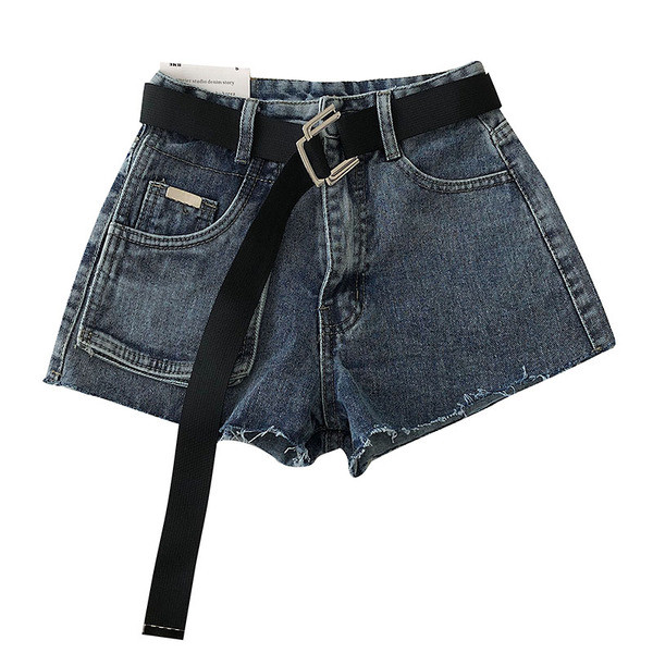Jauns sieviešu džinsa šortu modelis ar jostiņu