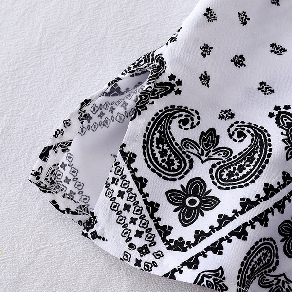 Női alkalmi ing csupasz vállakat és gombokat fehér és fekete színben