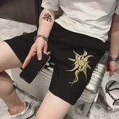 Ikdienas šorti ar zelta apdruku