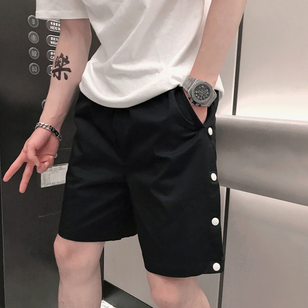 Pantaloni de vara cu nasturi