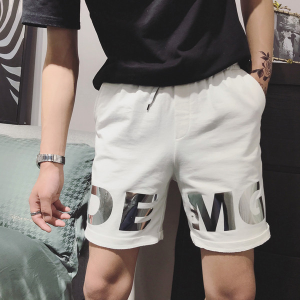 Sporta un ikdienas bikses ar spīdīgu apdruku