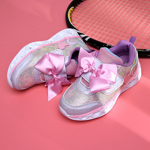 Adidași casual pentru copii cu autocolant și panglică